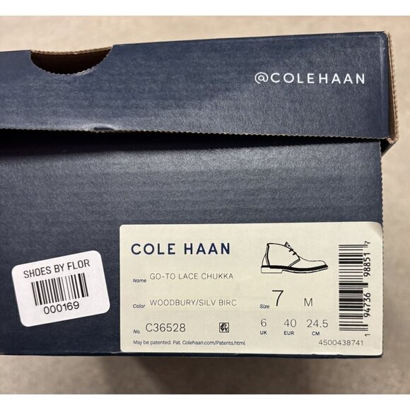 COLE HAAN / Go To Lace Chukka / Woodbury / Leather /  Boots /  Size 7 main image 5